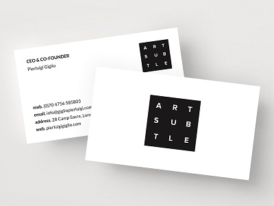 Personal Business Card Template black black white botanical business businesscards card template cards design elegant icon illustration indesign logo minimal template white