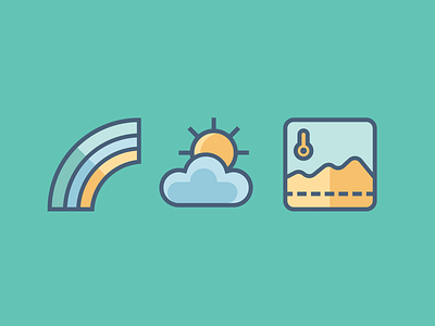 Weather Forecast Icon Set icon icondesign weather app weather icons