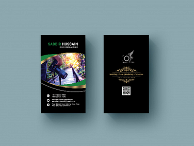Creative Buisness Card barcode bridge camera garden logo photographer buisness card trees