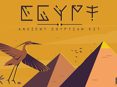 Ancient Egyptian Kit alphabet typography ancient ancient egyptian kit background branding characters custom egypt egyptian gold hieroglyphs illustration illustrations logo logo alphabet pharaoh portrait pyramid symbols vector