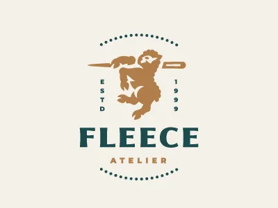 Fleece atelier logo sheep wool