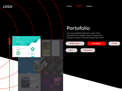 Daily UI #07 - Portfolio adobe bio design photoshop portfolio ui xd