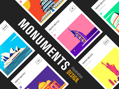 MONUMENTS DESIGN illustration ui