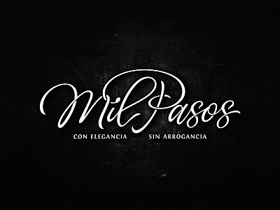 Mil Pasos club custom dalibass dance drawing hand drawn lettering logo logotype music salsa typography