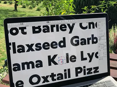 Summer, Sun and Type font geometric progress sneakpeek typeface typography worklifebalance