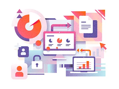 Illustrations - business solution icon illustration themissinglink tolstovbrand vector