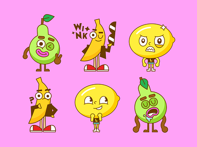 Ф Р У К Т Ы ● О В О Щ И 2d character cute food fruits illustration vector vegetables