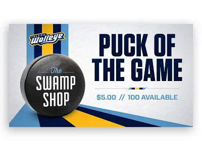 Puck of the Game hockey sports design toledo walleye