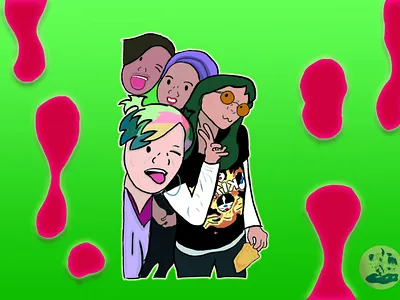 With my friends illustration digitalart