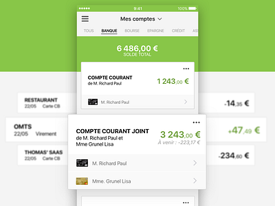 Bank app Cards app bank bank account card design ios mobile ui ux