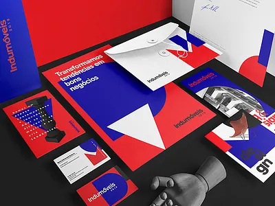 Indumóveis bauhaus branding design flat identity logo typography