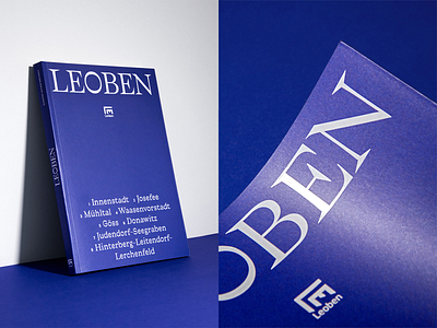 Leoben Cover art direction blue book book design chronicle cover cover design editorial design hot foil iron leoben studio marie zieger typography white