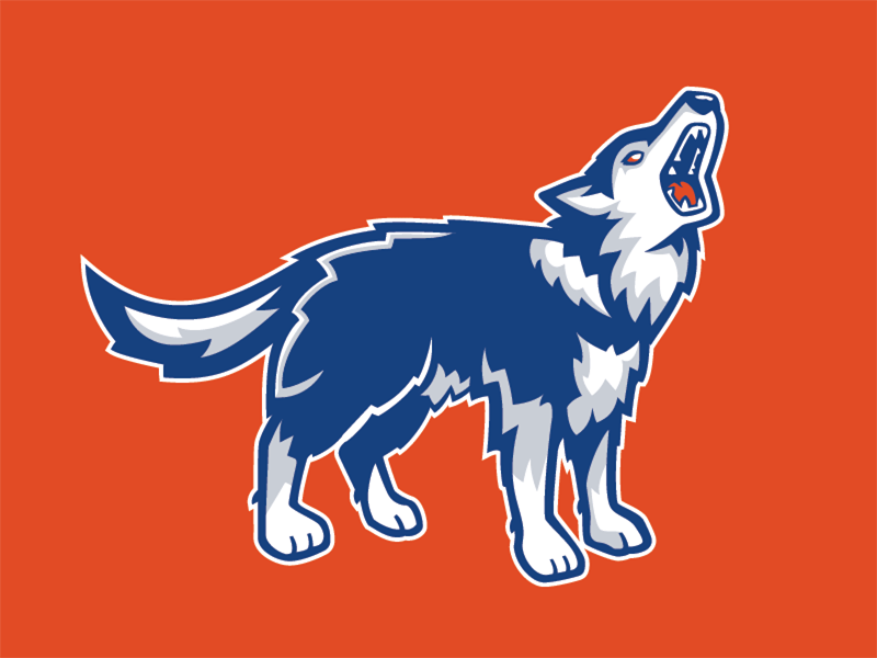 Huskies Athletics animals athletics dogs gif husky identity logo representative mark sports