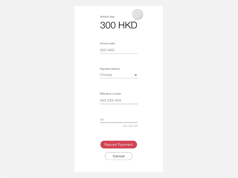 Payment interactions animation flinto minimal payment payment form prototype pure sketch user ux ux web