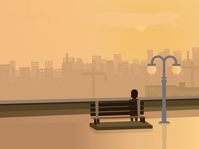 "Taste of Cherry" abbas kiarostami illustration iran landscape light movie persian sand taste of cherry yellow