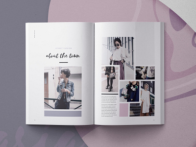 Hasia - Lookbook Template book catalogue creative market fashion feminine indesign indesign template lookbook modern portfolio