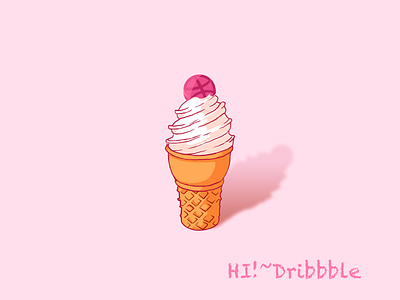 Hello Dribbble dribbble hello llustrations