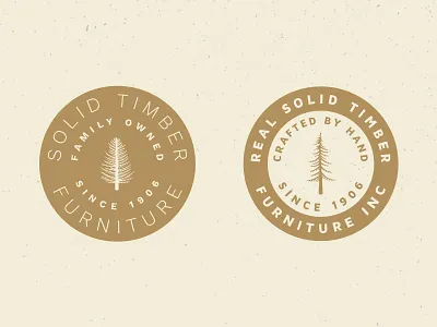 Tree Badge Logo Preview #2 logo nature outdoors rustic trees vector vintage