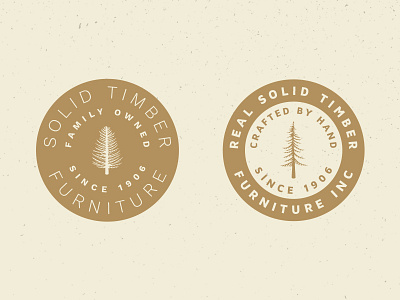 Tree Badge Logo Preview #2 logo nature outdoors rustic trees vector vintage