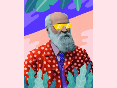 Vintage Portrait II doodles glasses illustration photo portrait portrait painting procreate vintage