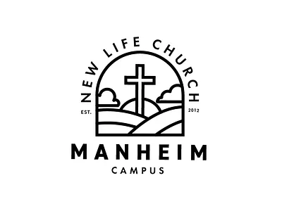 New Life Church Manheim Shirt Design brand branding church design icon illustration illustrator logo monogram shirt design typography vector