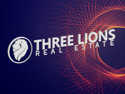 Creative "Real estate" brand identity design abstract logo art creative lion loaded logo logo design real estate logo realtor three lions three lions logo vector