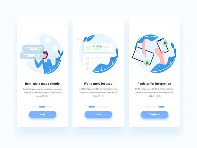 Onboarding Design for To-Do List app blue business app icon illustration interface ios person todo todo app ui ux