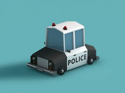 Police Car 3d 3d art 3d artist c4d cinema 4d police police car render