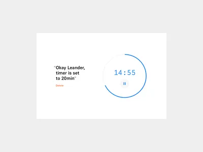 Daily UI 14 — Timer UI dailyui minimal timer ui ux voice