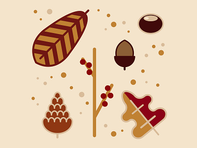 Autumn Icons autumn autumn icons chestnut concord graphic design icons illustration leaf leaves vector vector art