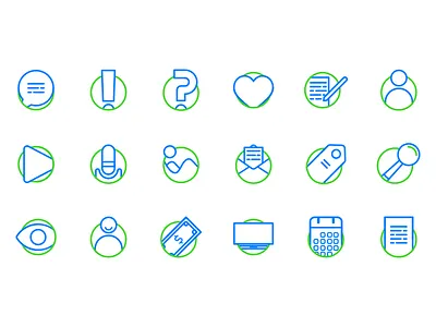 Blog Essentials Icon set Vo. 1 blog blogging father icons icon icons identity ui
