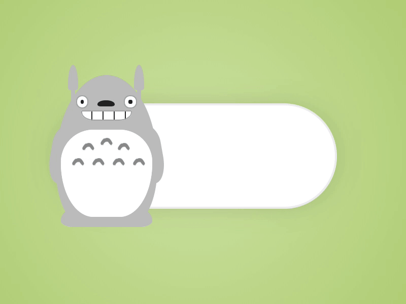 Totoro Toggle ghibli pure css totoro ui