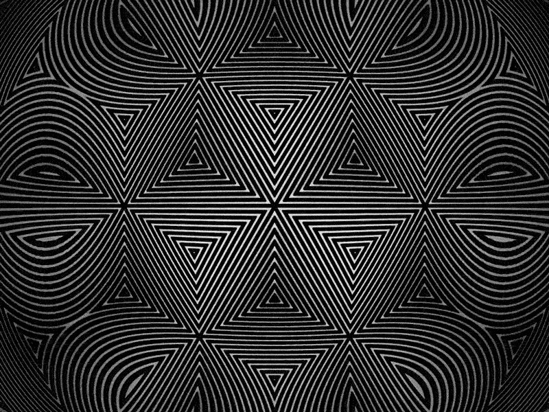 Cubed Abstraction after effects animated black and white blender design lines optical illusion warped