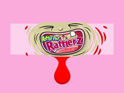 Bottle Pop Rattlerz Concept art direction design illustration packaging design