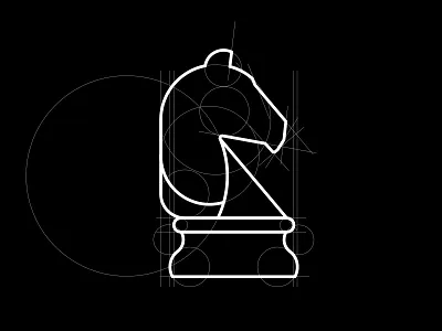 1511i branding chess design fashion france horse identity knight line line art line vector logo paris technical