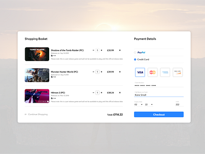 Daily UI Challenge #002 - Credit Card Checkout adobexd concept dailui dailyui design