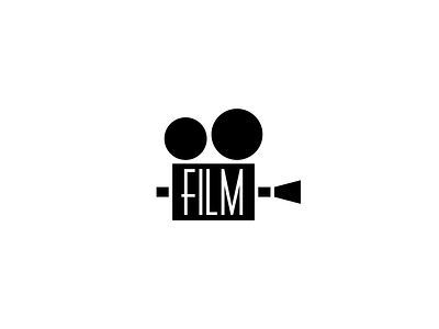 FILM black camera design film grayscale icon icon design logo logo design logos movies nonprofit thirty logo challenge thirty logos white