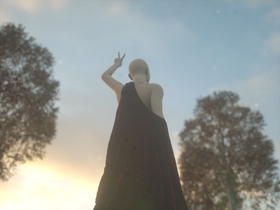 Peace 3d art c4d glossy nature octane