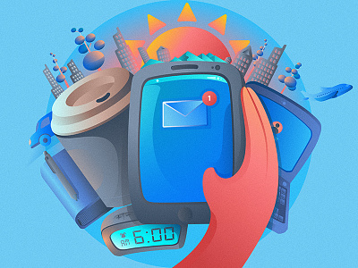 Por la Mañana guatemala illustration newsletter
