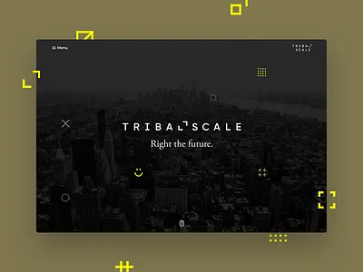 TribalScale Rebrand Landing Page branding re design web