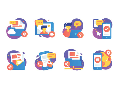 Gradient Icon design icon illustration ui