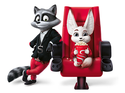 Characters for the cinema 2d 2d art art character concept cinema design draw drawing illustration wacom