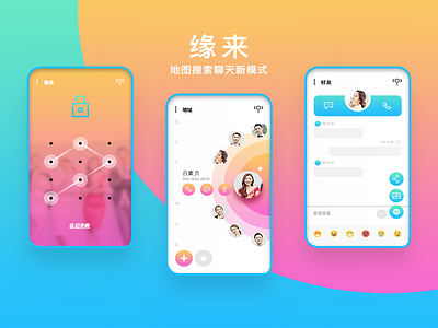 聊天APP原型设计 ui