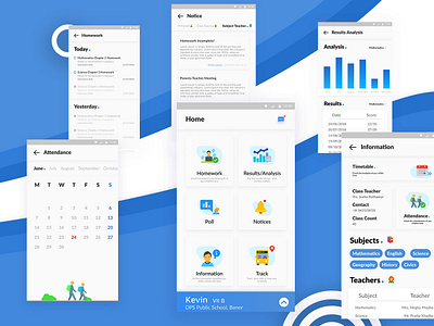 School Dost dashboard ui figma icons8 ux