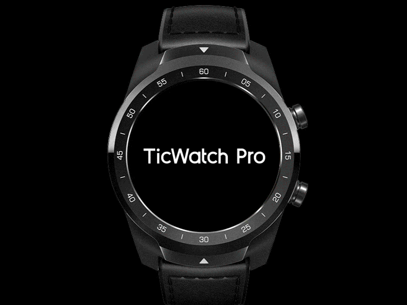 Ticwatch Pro Demo Loop Video animation sport ui watch watch face