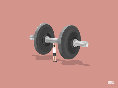 Dumbbells digital art dumbbells fitness freelance graphic design graphic designer graphiste illustrator sport vector vector art