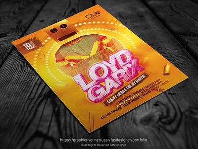 Guest Artist v5 birthday club dance music disco dj dj event dj flyer dj flyer template dj night dj promote drinks dubstep edm electro electro dj flyer minimal music party sounds