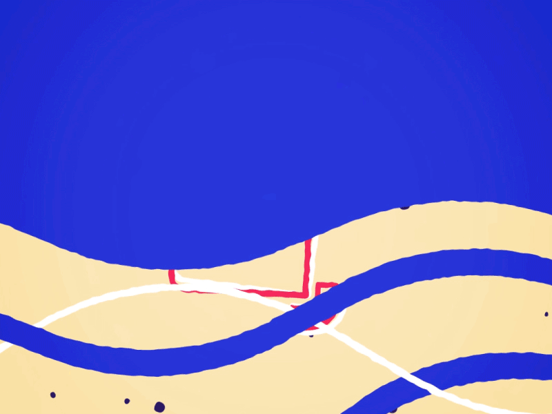 Day at the beach animation beach feet foot illustration ocean sand shell toe toes water wiggle