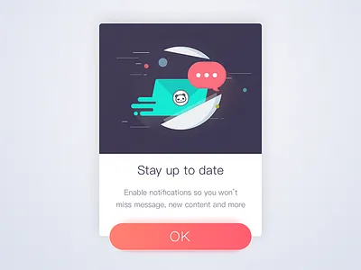 Update Notification app app design message notification panda ui ux