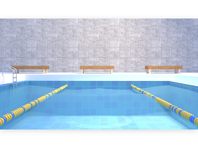 swimming pool 3d design fitness gym indoor interior sport summer swim tile water